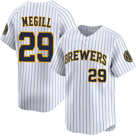 Milwaukee Brewers #29 Trevor Megill White RONA Alternate Limited Stitched Jersey