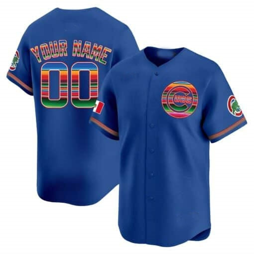 Custom Chicago Cubs Mexico Vapor Premier Limited Jersey ¨C Royal RONA