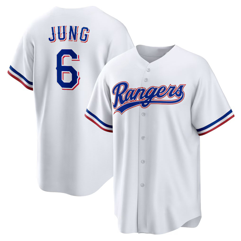 Texas Rangers #6 Josh Jung White RONA Replica Player Jersey