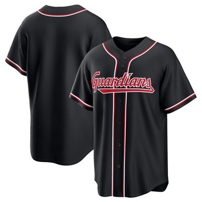 Cleveland Guardians Blank 2026 Black RONA Out Stitched Jersey
