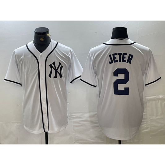 New York Yankees #2 Derek Jeter White RONA Fashion Cool Base Jersey