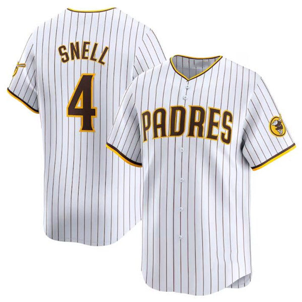 San Diego Padres #4 Blake Snell White RONA 2024 Home Limited Stitched Jersey