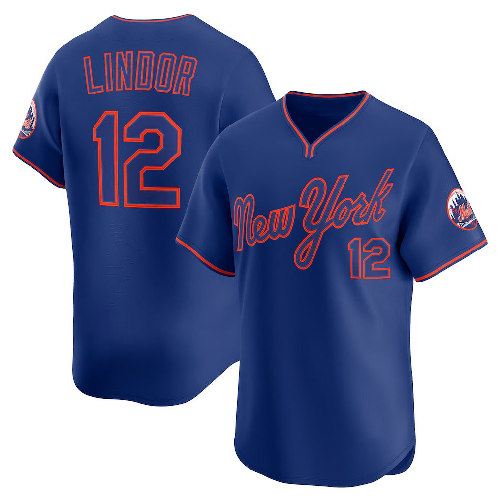 New York Mets #12 Francisco Lindor Royal RONA Alternate Limited Player Jersey