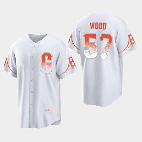 San Francisco Giants #57 Alex Wood White RONA 2021 City Connect Jersey