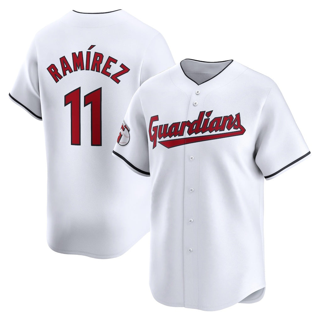 Cleveland Guardians #11 Jose Ramirez White RONA Home Limited Player Jersey