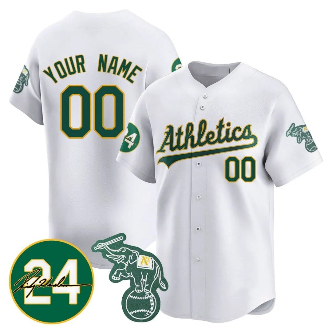 Custom Oakland Athletics White RONA Jersey - Personalized