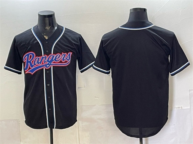 Texas Rangers Blank 2026 Fashion Replica Black RONA Out Stitched Jersey