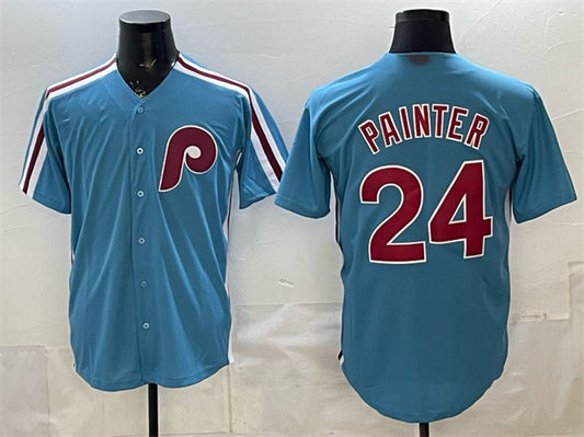 Philadelphia Phillies #24 Andrew Painter Blue RONA Cool Base Stitched Jersey