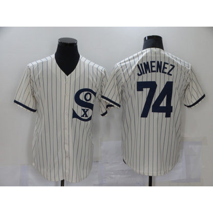 Chicago White Sox #74 Eloy Jimenez 2021 Cream RONA Field of Dreams Name Cool Base Stitched Jersey