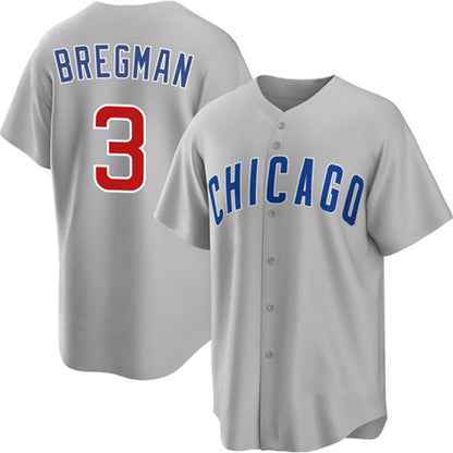 Chicago Cubs #3 Alex Bregman Gray RONA 2026 Cool Base Limited Stitched Jersey