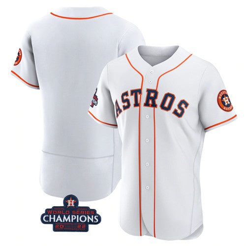 Houston Astros Blank White RONA 2022 World Series Champions Flex Base Stitched Jersey