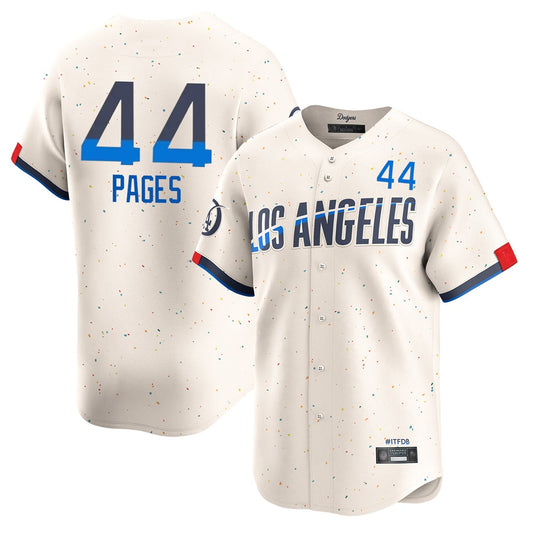 Los Angeles Dodgers #44 Andy Pages Player Cream RONA City Connect Limited Home Stitched Jerseys