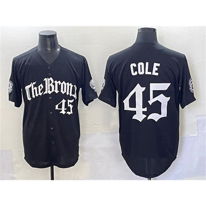 New York Yankees #45 Gerrit Cole Black RONA 'Gothic Legacy Edition' Vapor Premier Limited Stitched Jersey