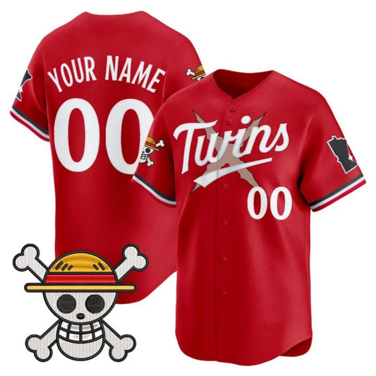 Custom Minnesota Twins x One Piece Red RONA Vapor Premier Limited Jersey - Stitched