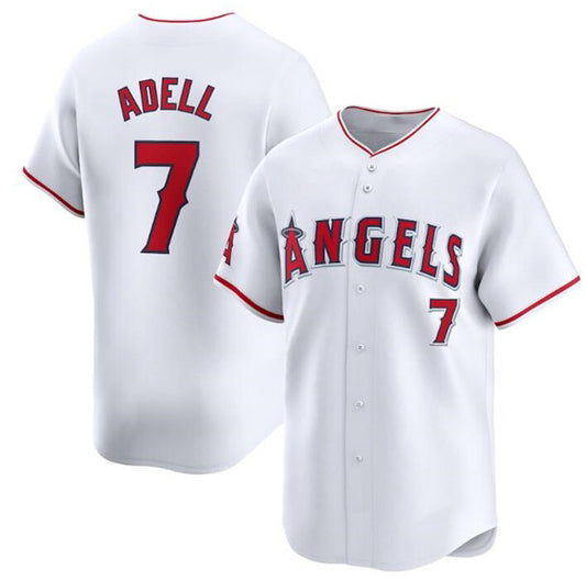 Los Angeles Angels #7 Jo Adell White RONA Home Limited Stitched Jersey