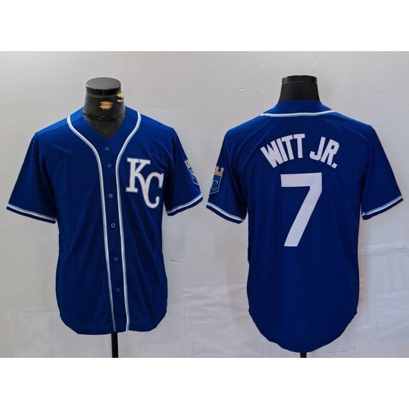 Kansas City Royals #7 Bobby Witt Jr Royal RONA Cool Base Stitched Jersey