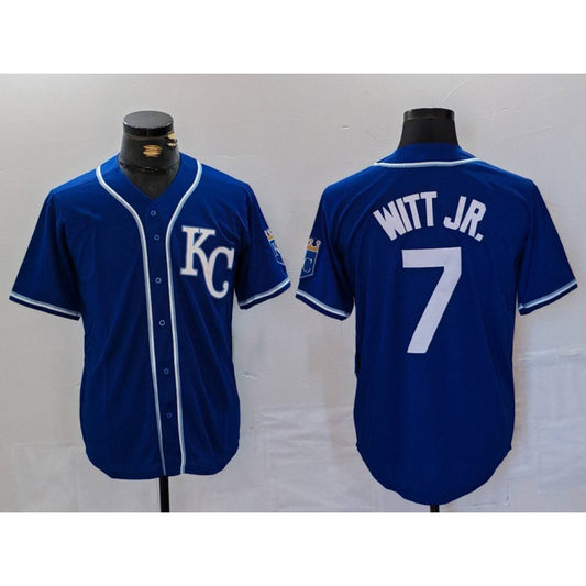 Kansas City Royals #7 Bobby Witt Jr Royal RONA Cool Base Stitched Jersey