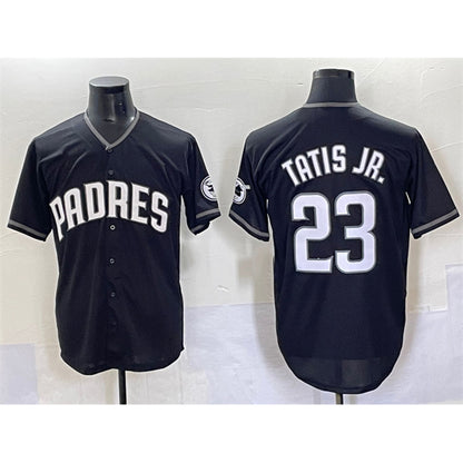 San Diego Padres #23 Fernando Tatis Jr. Black RONA Stitched Jersey