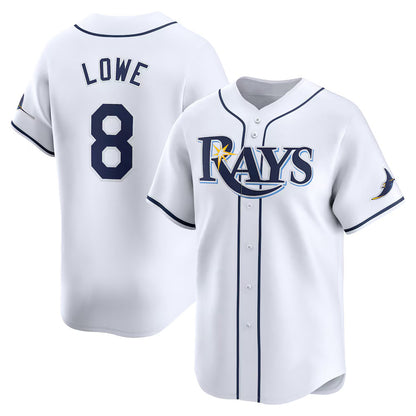 Tampa Bay Rays #8 Brandon Lowe White RONA Home Limited Player Jersey