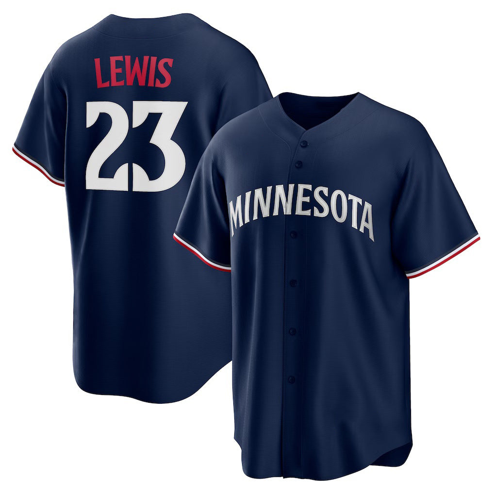 Minnesota Twins #23 Royce Lewis Navy RONA Alternate 2 Replica Jersey