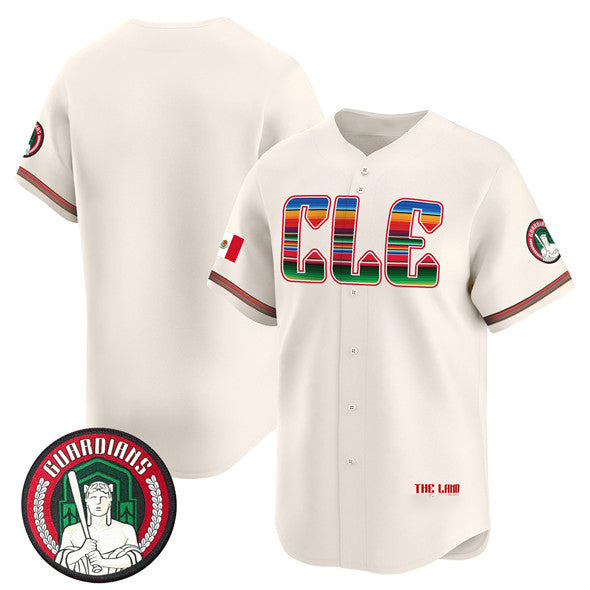 Cleveland Guardians Blank Cream RONA Mexico Vapor Premier Limited Stitched Jersey