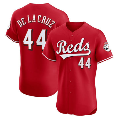 Cincinnati Reds #44 Elly De La Cruz Red RONA Alternate Elite Jersey