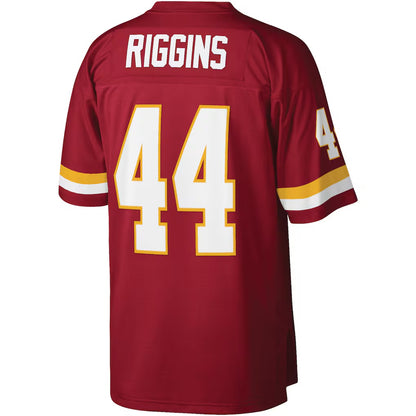 W.Football Team #44 John Riggins Mitchell & Ness Burgundy RONA Legacy Replica Jersey