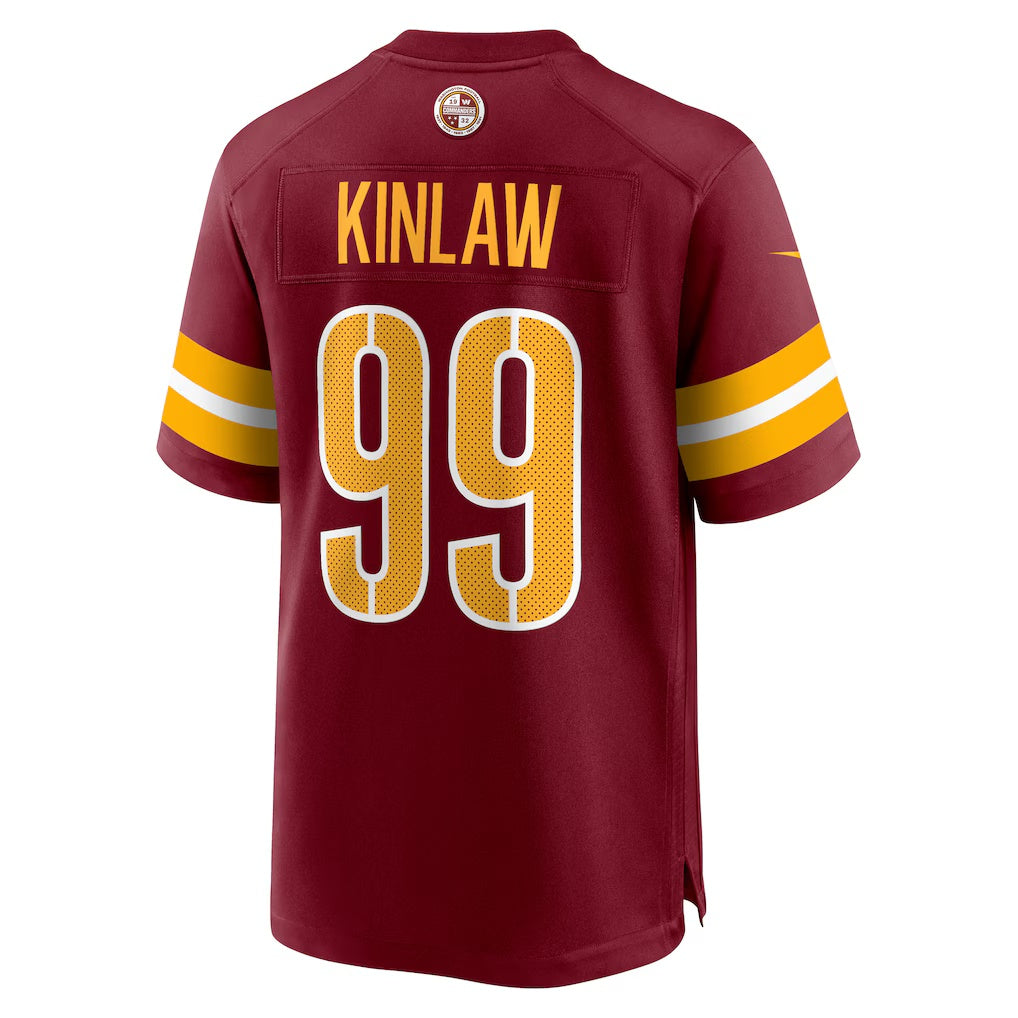 W.Commanders #99 Javon Kinlaw Burgundy RONA Team Game Jersey