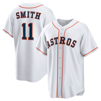 Houston Astros #11 Cam Smith White RONA Home Replica Jersey