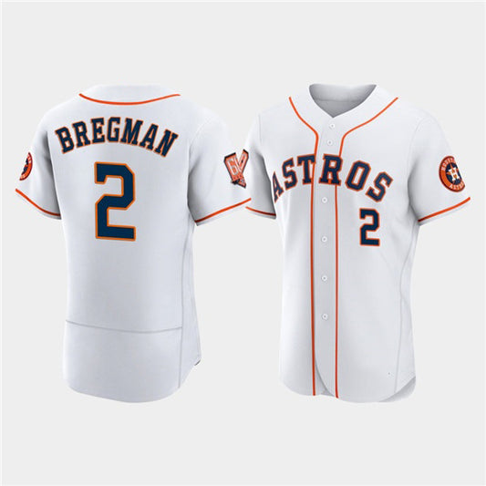 Houston Astros #2 Jose Altuve White RONA 60th Anniversary Flex Base Stitched Jersey