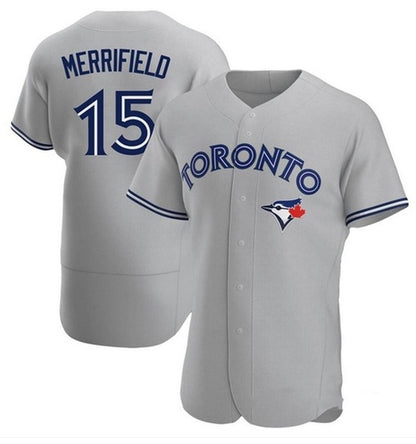 Toronto Blue Jays #15 Whit Merrifield Gray RONA Road Flex Base Player Jersey