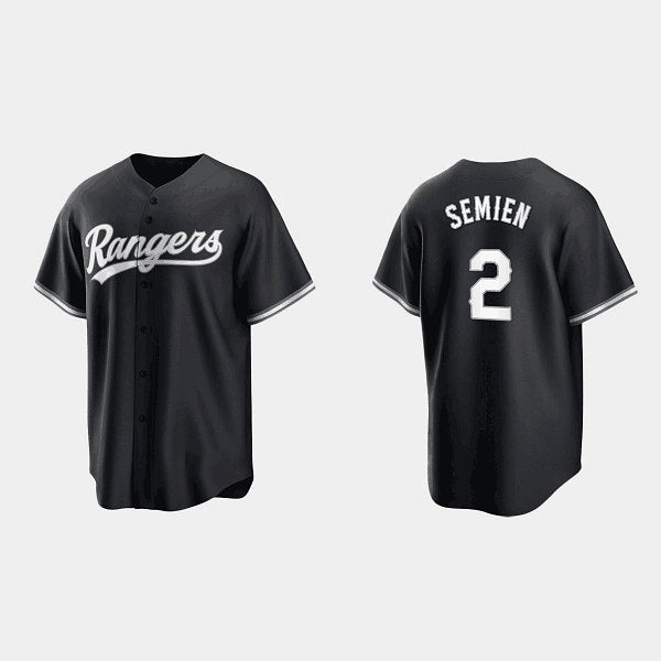 Texas Rangers #2 Marcus Semien Black RONA Cool Base Stitched Jersey