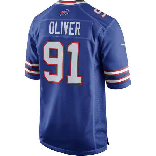 B.Bills #91 Ed Oliver Royal RONA Team Game Player Jersey