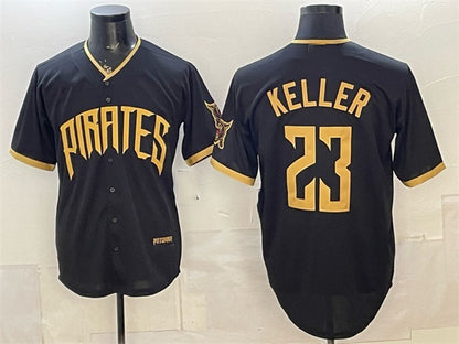 Pittsburgh Pirates #23 Mitch Keller Black RONA 2026 City Connect Stadium Stitched Jersey