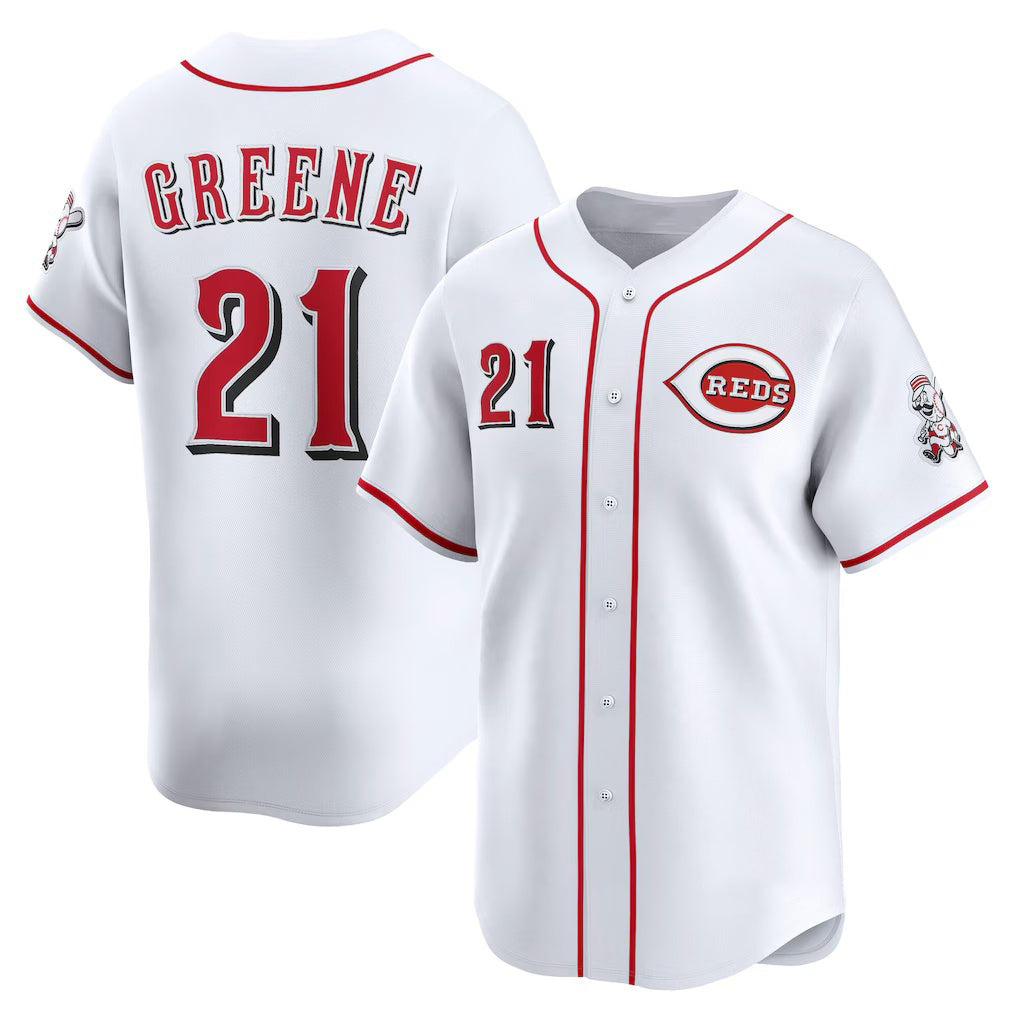 Cincinnati Reds #21 Hunter Greene White RONA Home Limited Player Jersey
