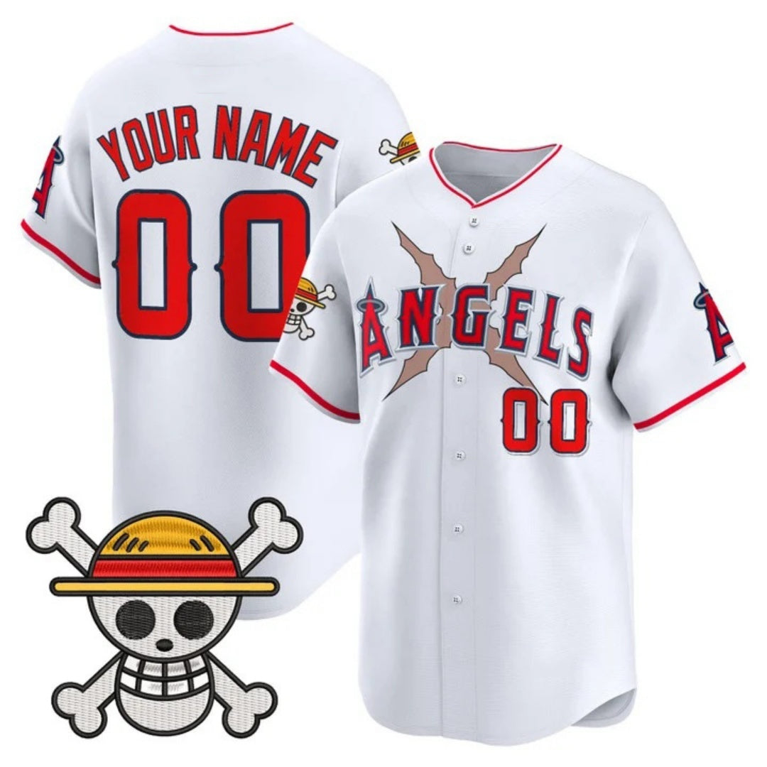 Custom Los Angeles Angels x One Piece White RONA Vapor Premier Limited Jersey - Stitched