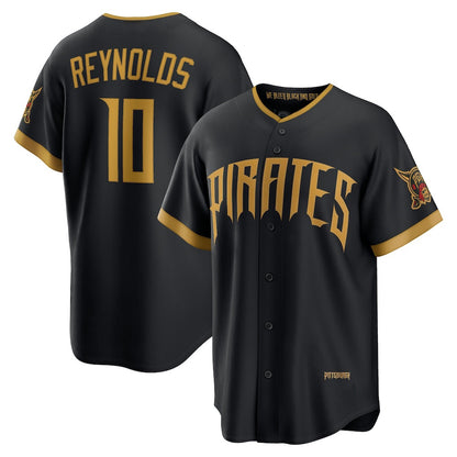 Pittsburgh Pirates #10 Bryan Reynolds Black RONA 2026 City Connect Stadium Jersey