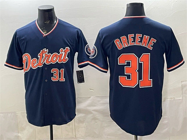Detroit Tigers #31 Riley Greene Navy RONA 2026 Alternate Vapor Premier Limited Stitched Jersey