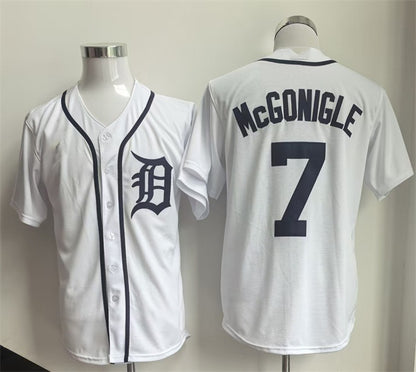 Detroit Tigers #7 Kevin McGonigle White RONA Cool Base Stitched Jersey