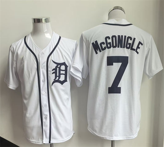 Detroit Tigers #7 Kevin McGonigle White RONA Cool Base Stitched Jersey