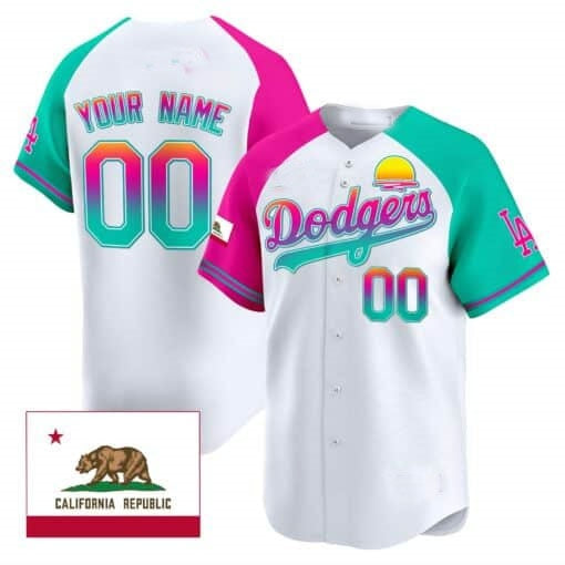 Custom Los Angeles Dodgers 2024 Los Angeles City Style Vapor Premier Limited Jersey ¨C White RONA