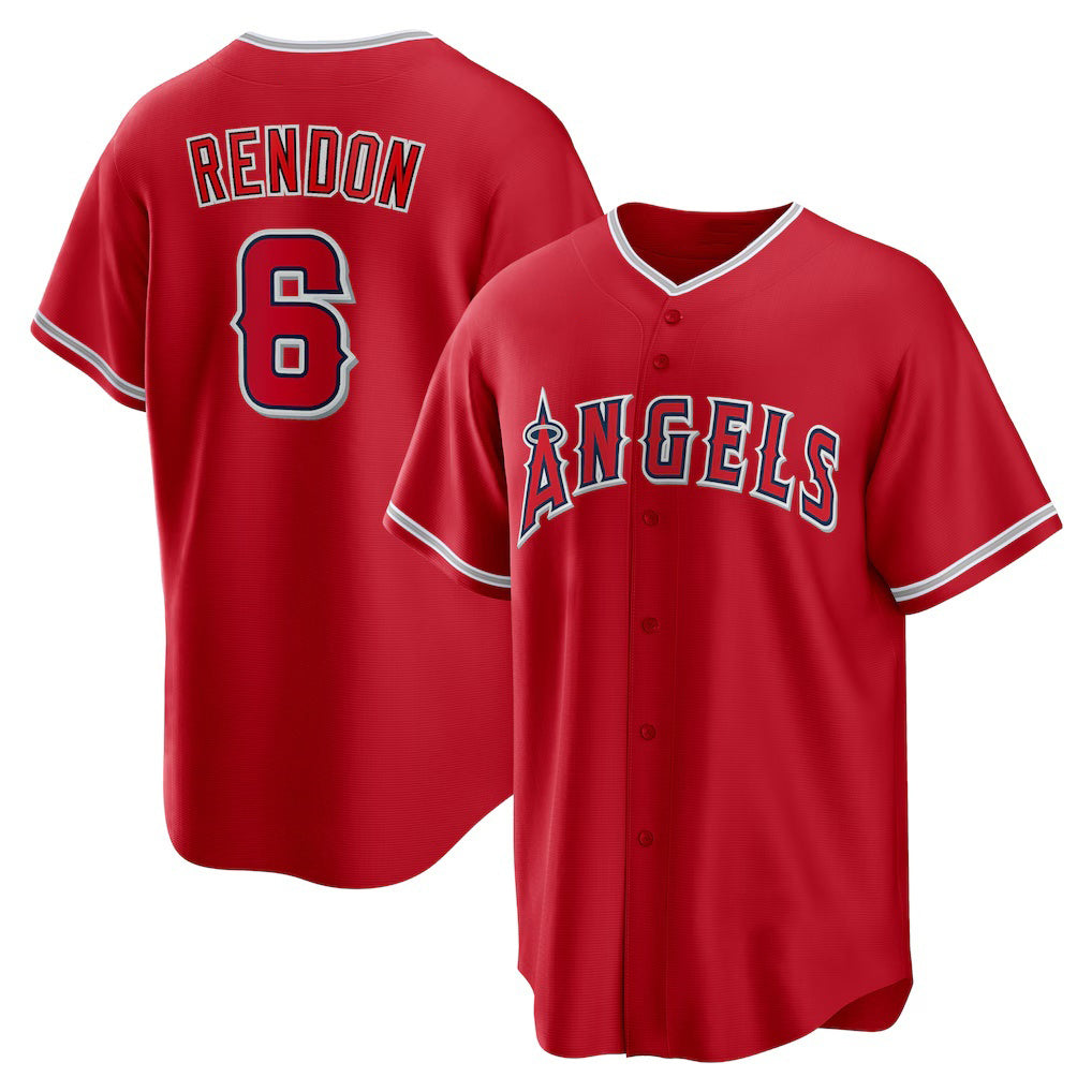 Los Angeles Angels #6 Anthony Rendon Red RONA Alternate Replica Player Name Jersey