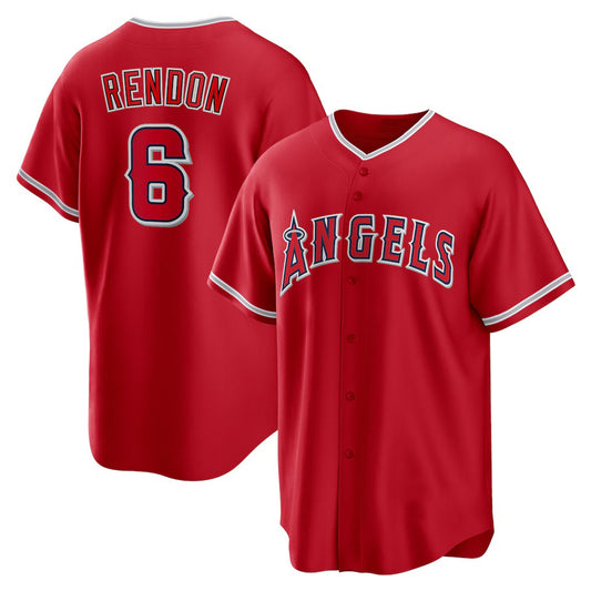 Los Angeles Angels #6 Anthony Rendon Red RONA Alternate Replica Player Name Jersey
