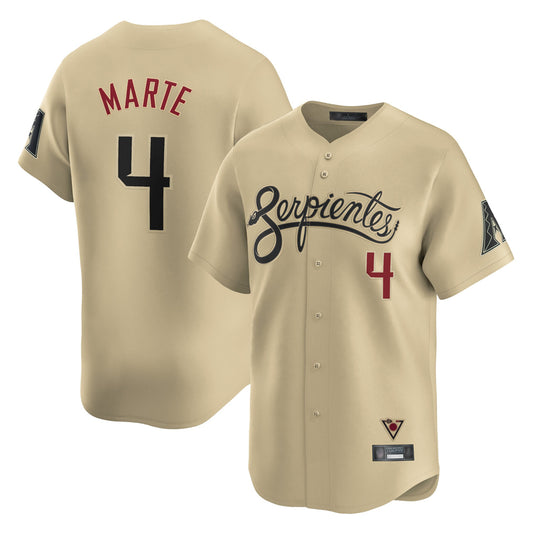 Arizona Diamondbacks #4 Ketel Marte Player Tan RONA City Connect Limited Home Game Stitched Jerseys