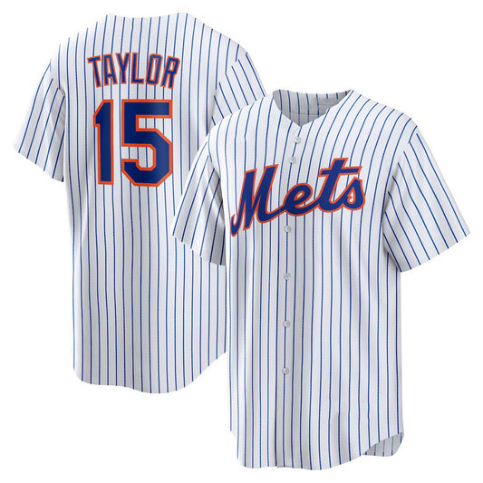 New York Mets #15 Tyrone Taylor White RONA Home Replica Jersey