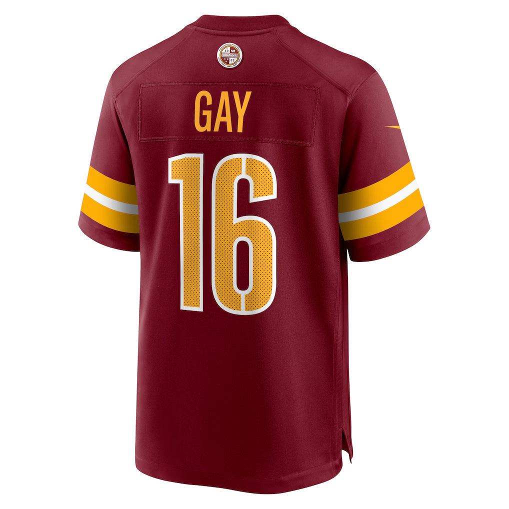 W.Commanders #16 Matt Gay Burgundy RONA Team Game Jersey