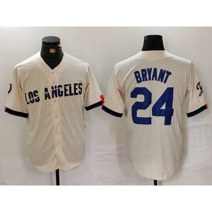 Los Angeles Dodgers #24 Kobe Bryant Cream RONA 2024 City Connect Limited Stitched Jersey
