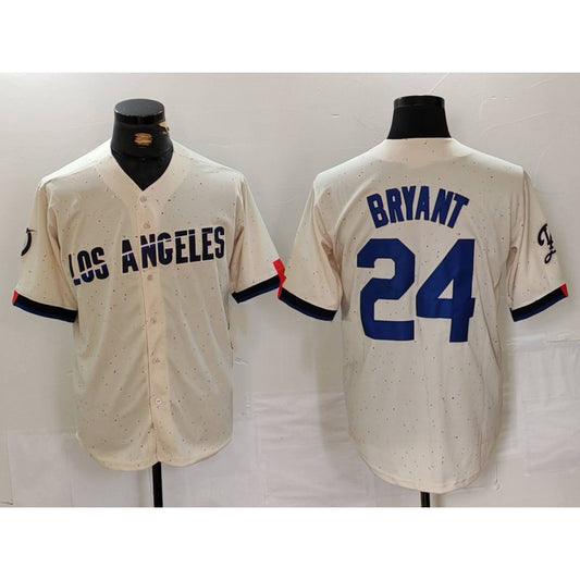 Los Angeles Dodgers #24 Kobe Bryant Cream RONA 2024 City Connect Limited Stitched Jersey