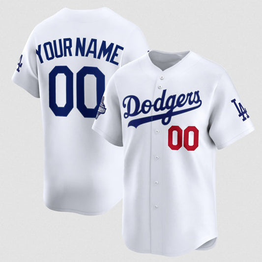 Custom Los Angeles Dodgers ACTIVE PLAYER White RONA 2025 Champions Stitched Jersey
