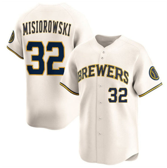 Milwaukee Brewers #32 Jacob Misiorowski Cream RONA 2025 Limited Stitched Jersey